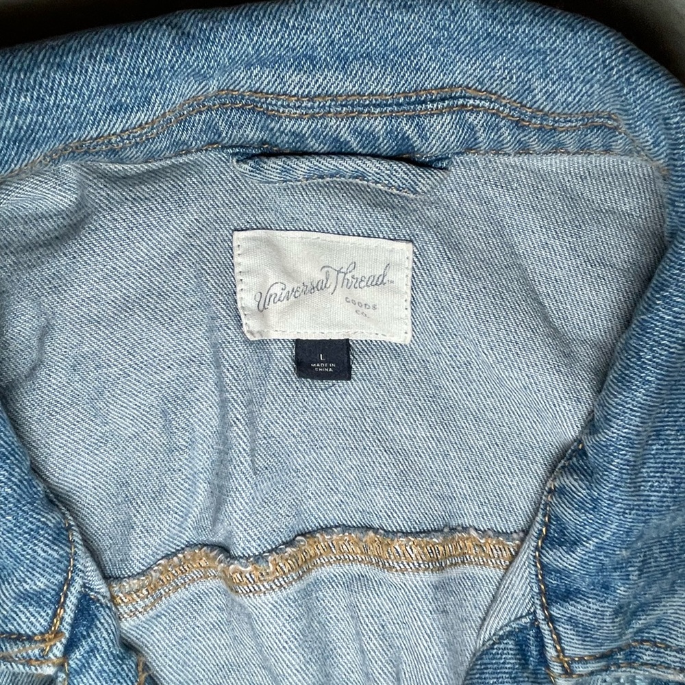 Universal Threads Jean Jacket (With Embroidered F… - image 3